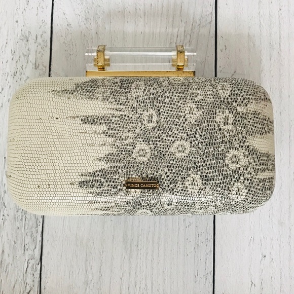 Vince Camuto Snakeskin Clutch - Picture 2 of 5